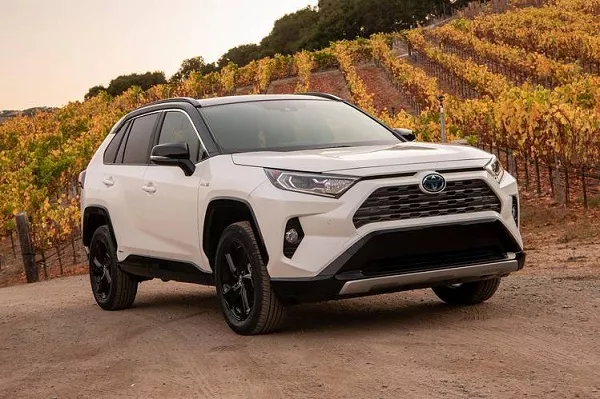 A picture of a Rav4 hybrid model