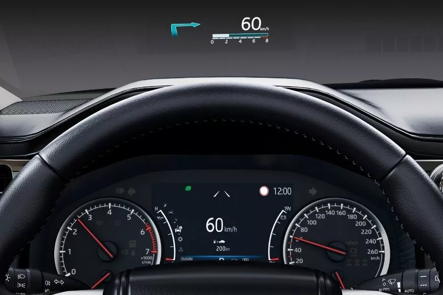 Toyota Land Cruiser heads-up display