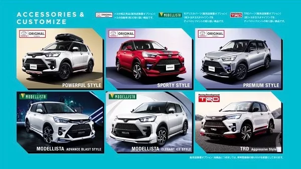 A picture of the Toyota Raize TRD Style