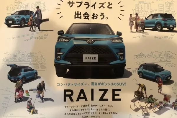 A picture of the leaked Raize brochure.