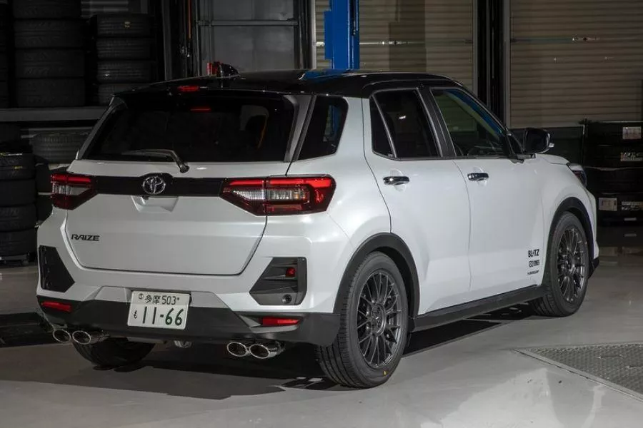 Modified Toyota Raize rear view