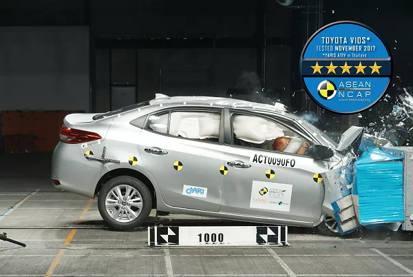 Toyota vios crash test