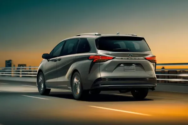 Rear view of the Sienna