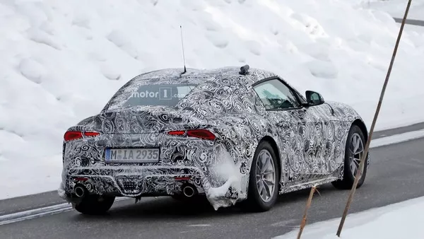 Spied Toyota Supra 2018/2019 angular rear
