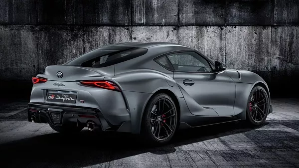 A picture of a grey Toyota Supra 2019