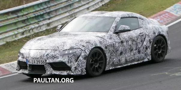 Toyota Supra 2018/2019 spied on the road