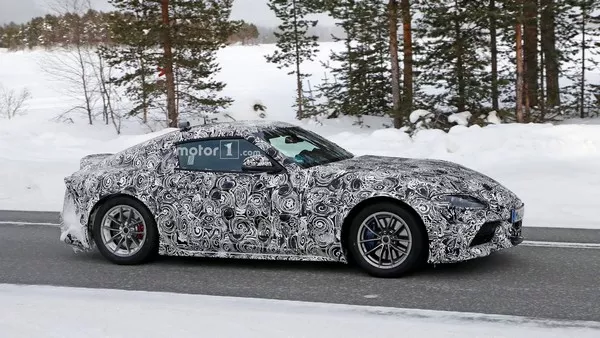 Spied Toyota Supra 2018/2019 side view