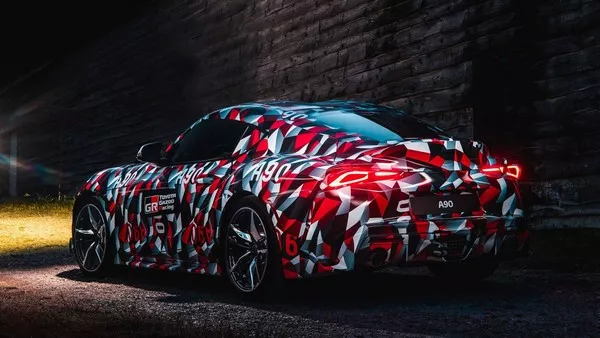 Toyota Supra 2019 teaser pictures Toyota Supra 2019 rear end