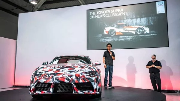 Photos during the family reunion Toyota Supra 2019