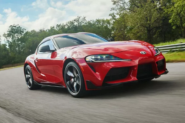 Toyota Supra on the Track