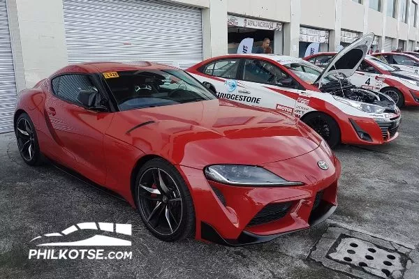 There was an interesting race car on display as well Toyota Supra pace car