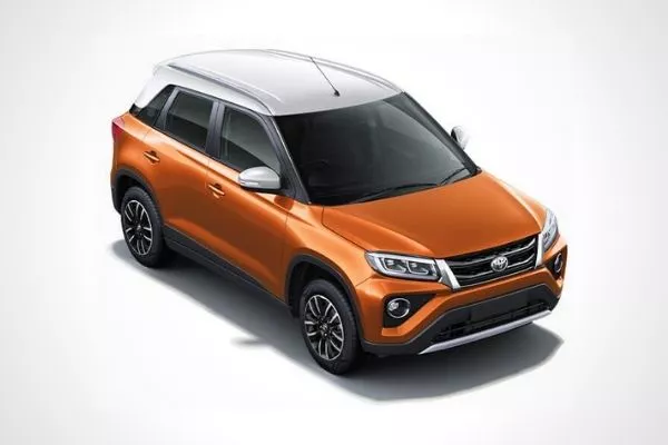 The Toyota Urban Cruiser in Groovy Orange with Sunny White Roof