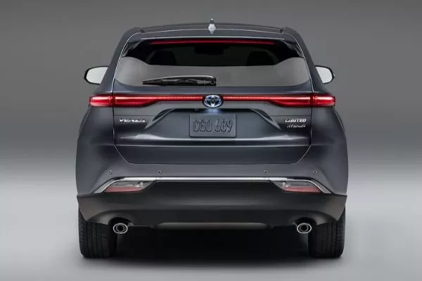 A picture of the 2021 Toyota Venza's rear end