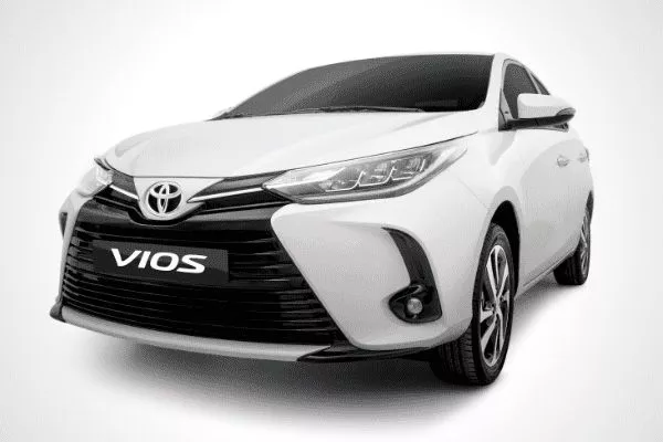 For the month of August, the Vios is offered with low monthly payment, 5-year warranty, and 1-year free insurance A white Toyota Vios