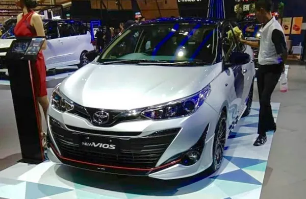 angular front of the Toyota Vios TRD 2018 prototype at GIIAS 2018