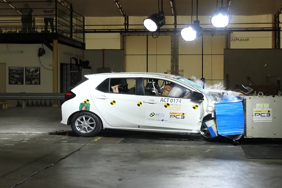 Toyota Wigo at the ASEAN NCAP