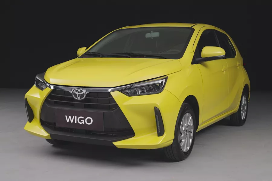 A picture of the Cambodia-spec facelifted Toyota Wigo