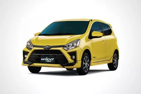 A picture of the front of the Toyota Wigo TRD S