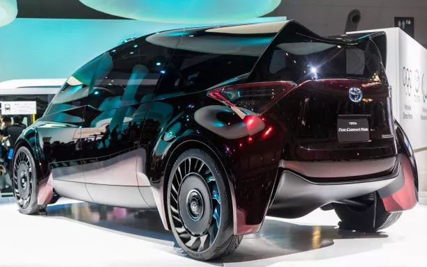 Angular rear of a Toyota Fine-Comfort Ride Concept