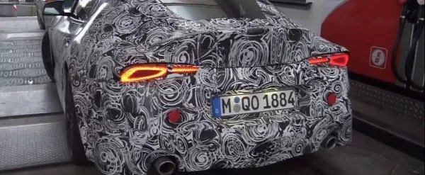 rear view of the Toyota Supra 2018