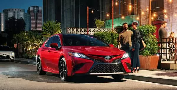 Toyota Camry 2018 on the road