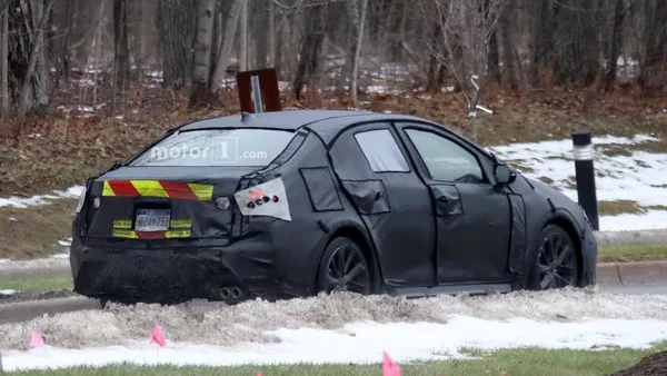 Toyota Corolla 2020 spyshot angular rear