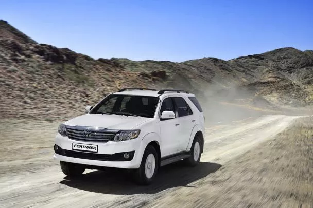 Toyota Fortuner on the road