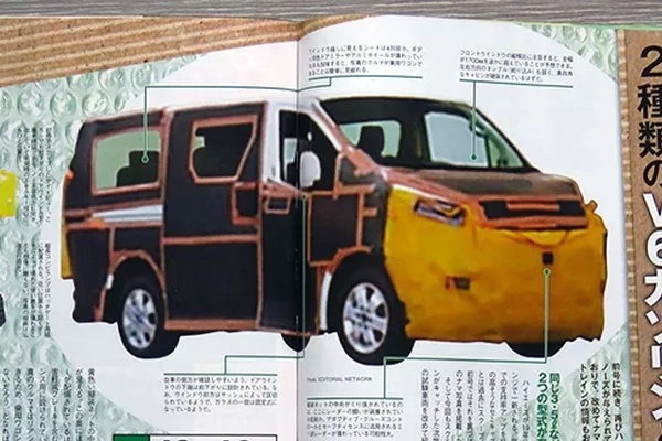 spy shot of the next gen toyota hiace 2019/2020