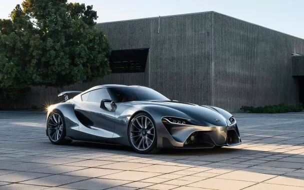 angular front the Toyota Supra