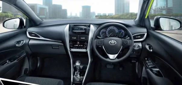 facelited Toyota Yaris 2018 dashboard