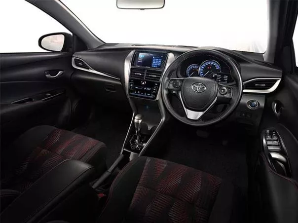 Interior of the 2018 Toyota Yaris Ativ 