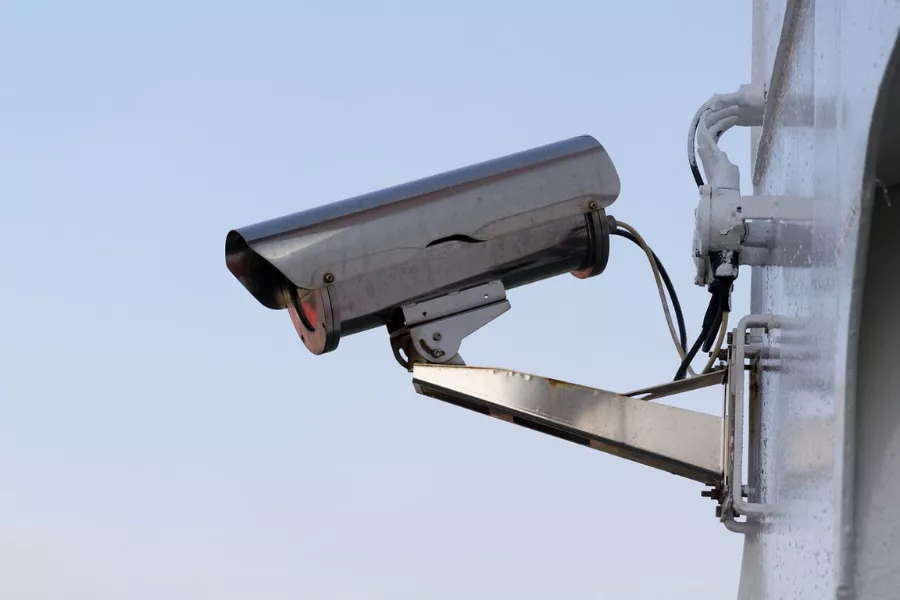 A picture a traffic monitoring camera