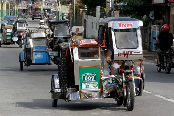 Tricycles in a number of areas are allowed to operate to address the lack of public transportation tricycles