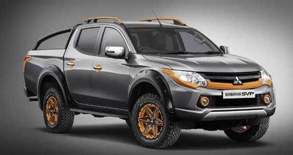 Mitsubishi Triton Barbarian edition angular front