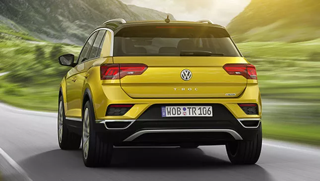 Volkswagen's T-Roc rear view