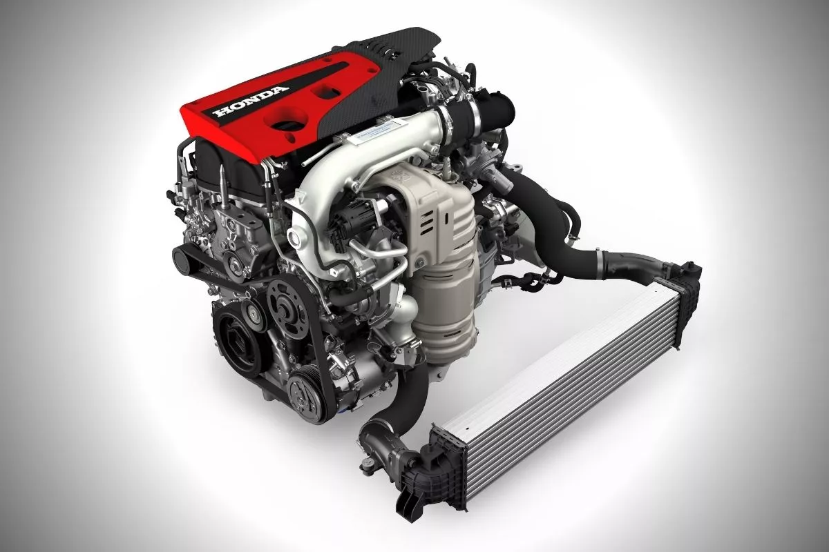 A picture of the Civic Type R's engine