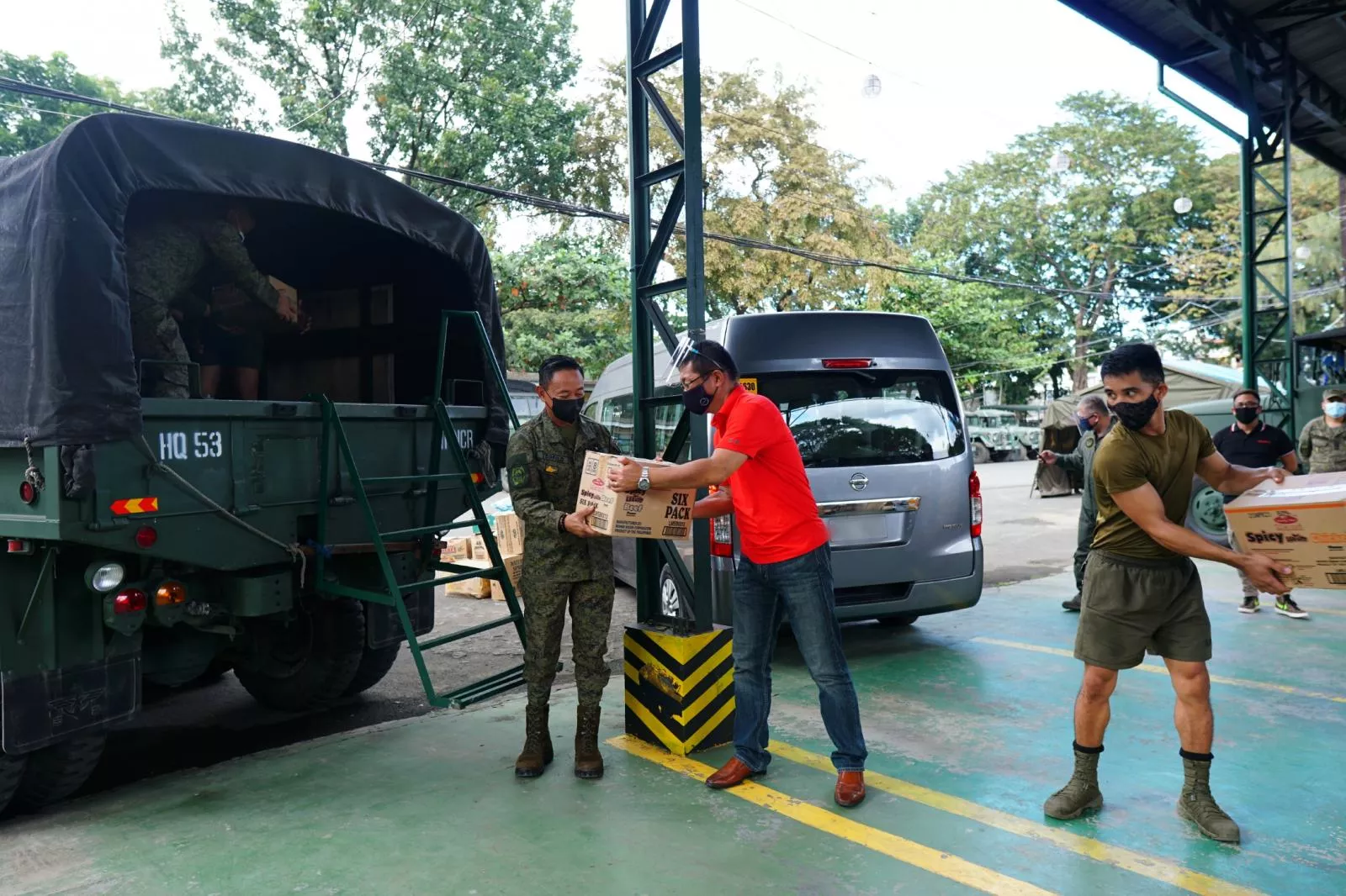 The relief goods will be distributed to some 800 families affected by the recent typhoons Nissan donations 2