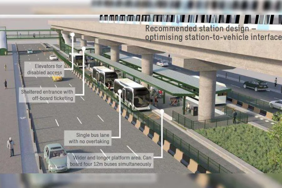 Proposed busway station design