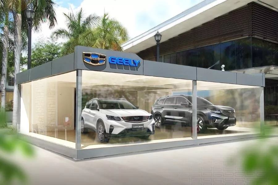 Geely pop-up showroom