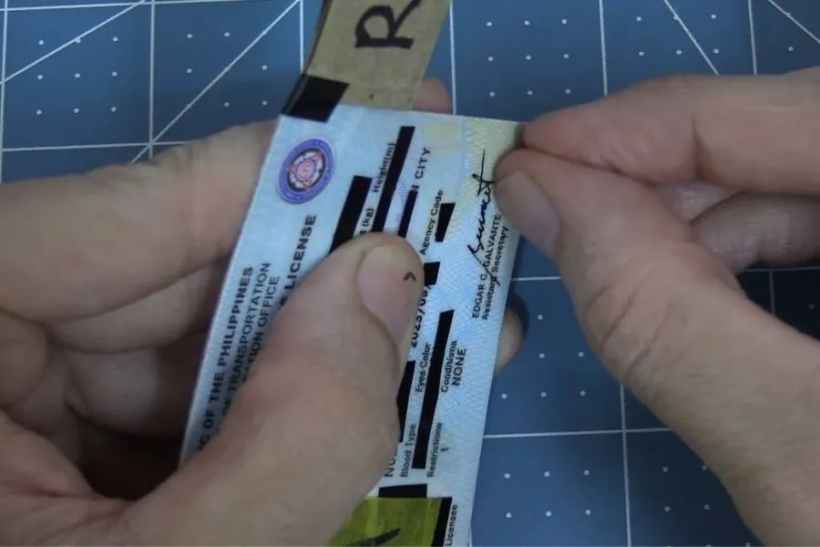 License peel test License peel test