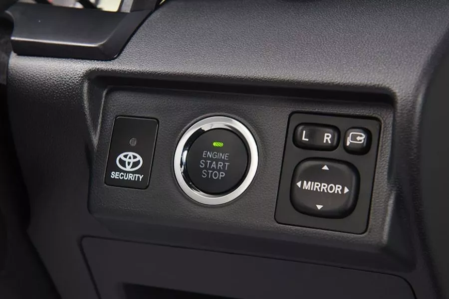 Push button engine start