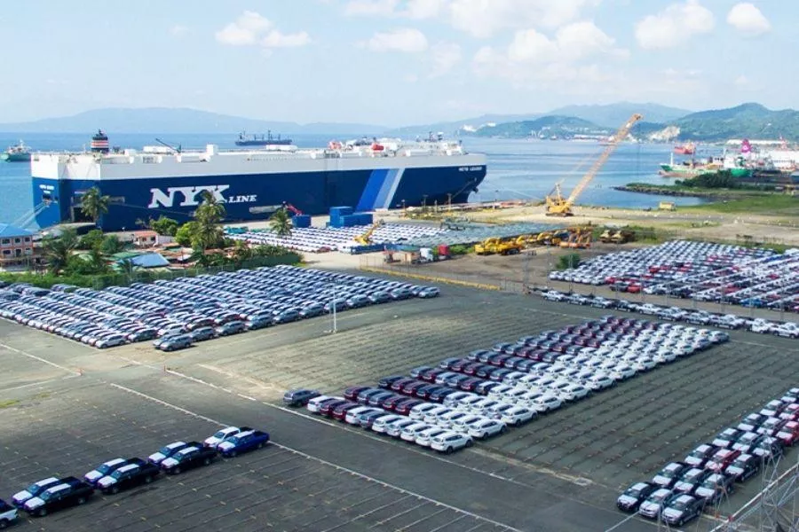 Cars at Batangas port