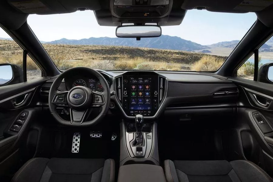 The 2022 Subaru WRX's cockpit