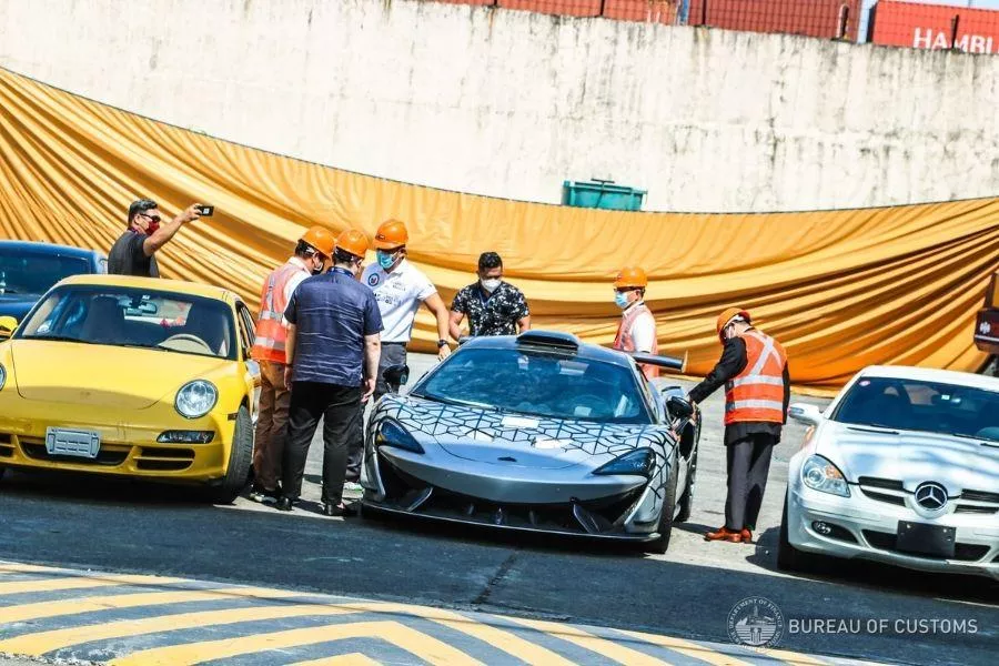 Seized luxury cars