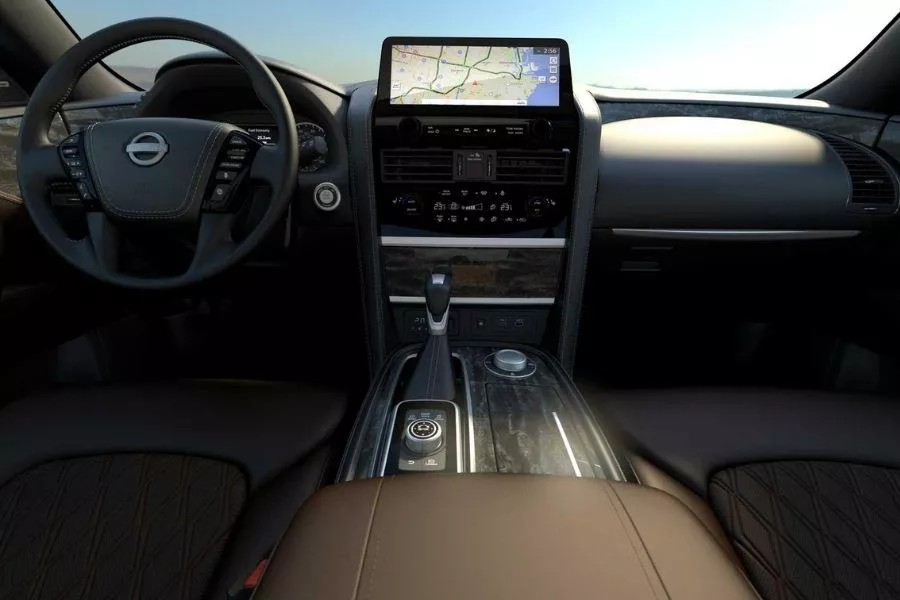 2022 Nissan Patrol interior 