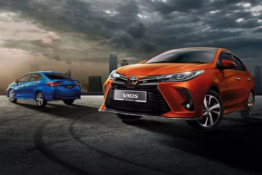 Vios orange and blue