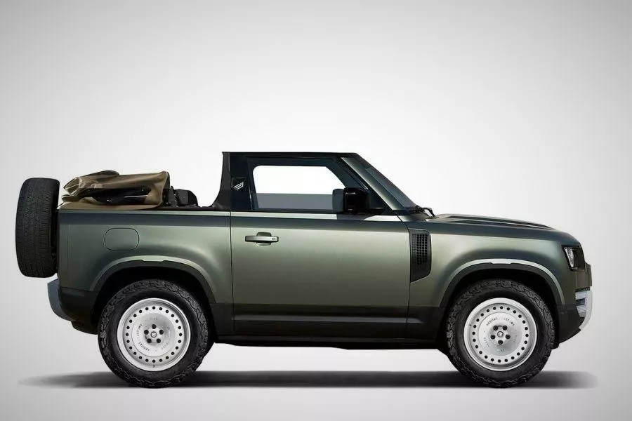 Land Rover Convertible render green