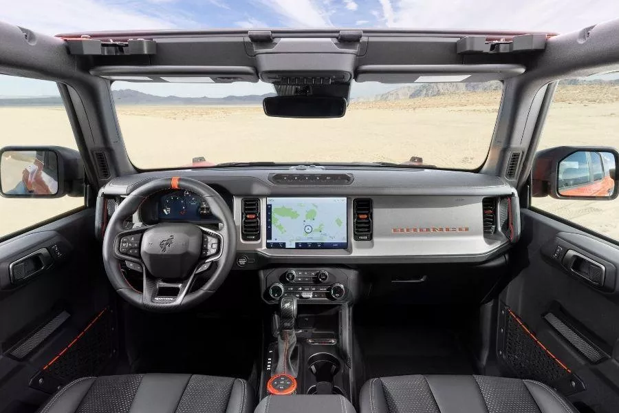 Bronco Raptor cockpit