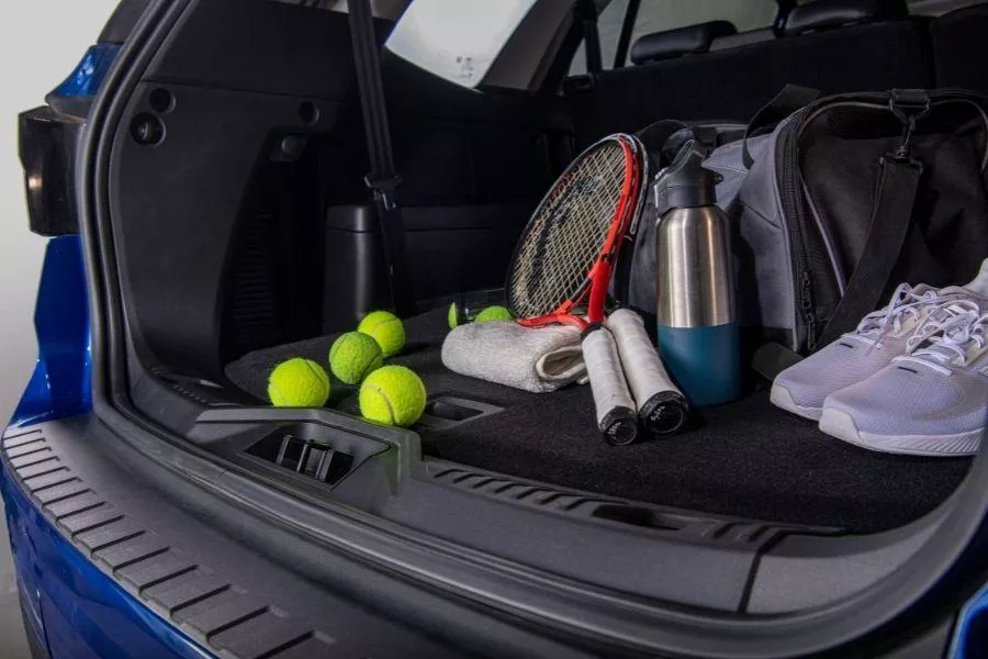 Rear cargo area Rear cargo area