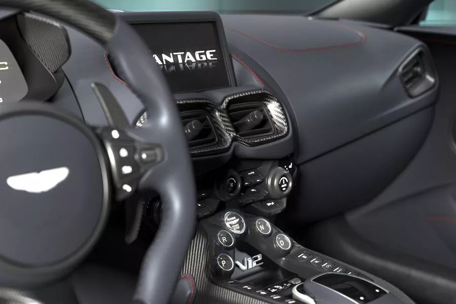 2023 Aston Martin V12 Vantage dashboard 